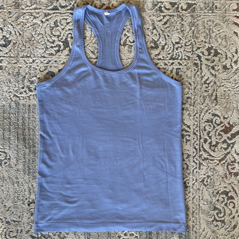 Lululemon Swiftly Tech Racerback Tank Top Size 10 Hydrangea Blue